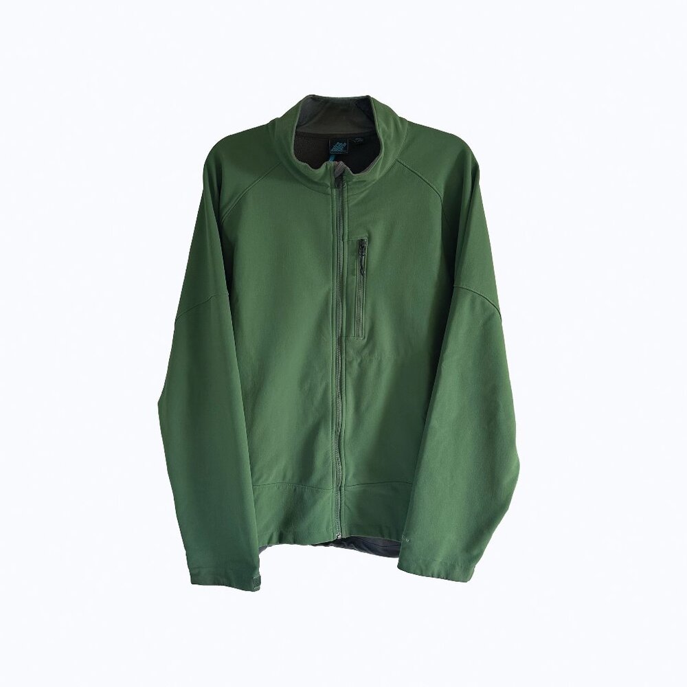 Vintage EMS Endotherm Technical Jacket XL Kelly Green Softshell Fleece Gorpcore